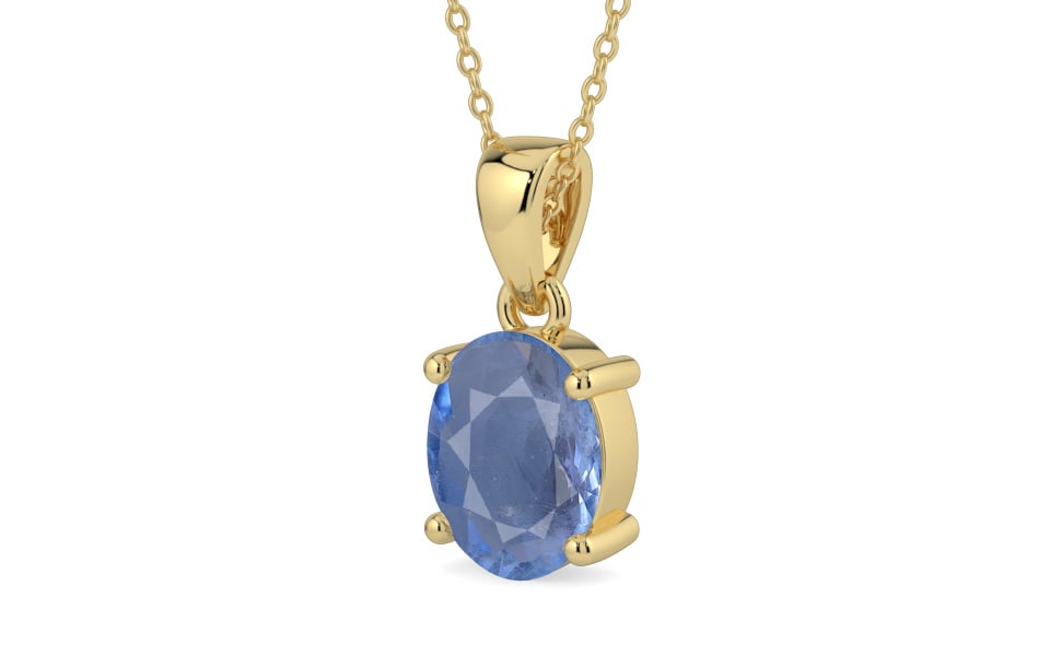 Ashtadhatu Ceylon Blue Sapphire Pendant Prime Quality (P10)