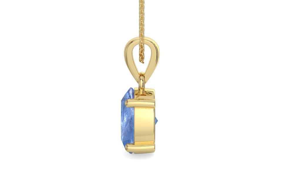 Ashtadhatu Ceylon Blue Sapphire Pendant Prime Quality (P10)