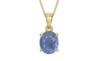 Ashtadhatu Ceylon Blue Sapphire Pendant Prime Quality (P10)