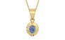Ashtadhatu Ceylon Blue Sapphire Pendant Prime Quality (P11)