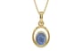Ashtadhatu Ceylon Blue Sapphire Pendant Prime Quality (P12)