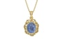 Ashtadhatu Ceylon Blue Sapphire Pendant Prime Quality (P5)