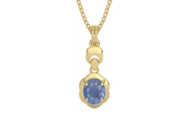 Ashtadhatu Ceylon Blue Sapphire Pendant Prime Quality (P6)