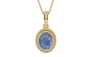 Ashtadhatu Ceylon Blue Sapphire Pendant Prime Quality (P7)