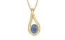 Ashtadhatu Ceylon Blue Sapphire Pendant Prime Quality (P9)