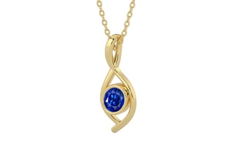 Ashtadhatu Ceylon Blue Sapphire Pendant Rare Quality (P1)