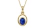 Ashtadhatu Ceylon Blue Sapphire Pendant Rare Quality (P12)