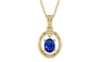 Ashtadhatu Ceylon Blue Sapphire Pendant Rare Quality (P2)