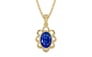 Ashtadhatu Ceylon Blue Sapphire Pendant Rare Quality (P3)