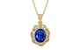 Ashtadhatu Ceylon Blue Sapphire Pendant Rare Quality (P5)