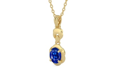 Ashtadhatu Ceylon Blue Sapphire Pendant Rare Quality (P6)