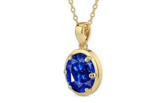 Ashtadhatu Ceylon Blue Sapphire Pendant Rare Quality (P8)