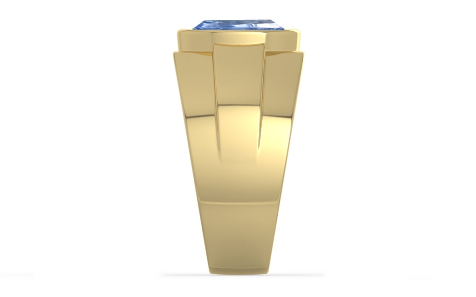 Ashtadhatu Ceylon Blue Sapphire Ring Fine Quality (R1)