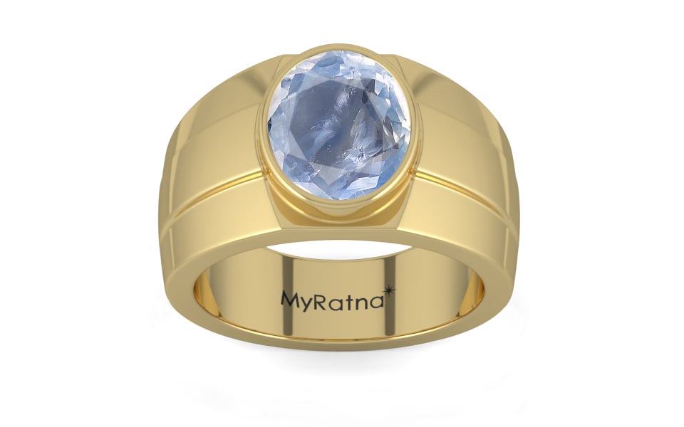 Ashtadhatu Ceylon Blue Sapphire Ring Fine Quality (R1)