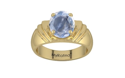 Ashtadhatu Ceylon Blue Sapphire Ring Fine Quality (R4)