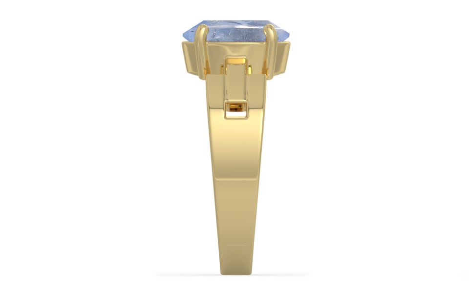 Ashtadhatu Ceylon Blue Sapphire Ring Fine Quality (R8)