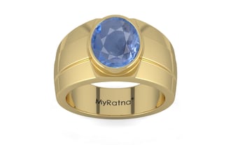 Ashtadhatu Ceylon Blue Sapphire Ring Prime Quality (R1)