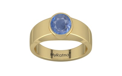 Ashtadhatu Ceylon Blue Sapphire Ring Prime Quality (R10)