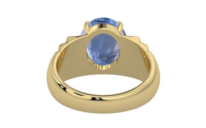 Ashtadhatu Ceylon Blue Sapphire Ring Prime Quality (R4)