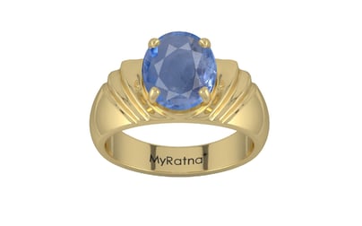 Ashtadhatu Ceylon Blue Sapphire Ring Prime Quality (R4)