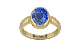 Ashtadhatu Ceylon Blue Sapphire Ring Prime Quality (R6)