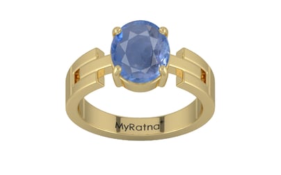 Ashtadhatu Ceylon Blue Sapphire Ring Prime Quality (R8)