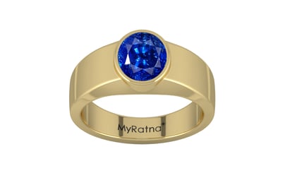Ashtadhatu Ceylon Blue Sapphire Ring Rare Quality (R10)