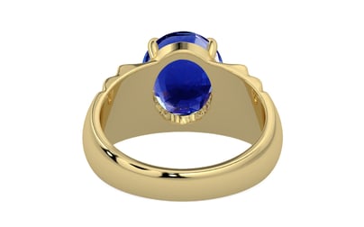 Ashtadhatu Ceylon Blue Sapphire Ring Rare Quality (R4)