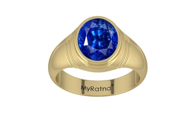 Ashtadhatu Ceylon Blue Sapphire Ring Rare Quality (R7)