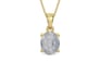 Ashtadhatu Ceylon White Sapphire Pendant Fine Quality (P10)