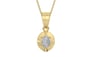 Ashtadhatu Ceylon White Sapphire Pendant Fine Quality (P11)