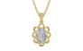 Ashtadhatu Ceylon White Sapphire Pendant Fine Quality (P3)