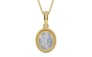 Ashtadhatu Ceylon White Sapphire Pendant Fine Quality (P7)