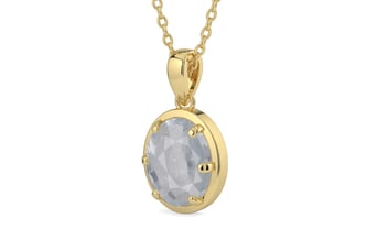 Ashtadhatu Ceylon White Sapphire Pendant Fine Quality (P8)