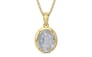 Ashtadhatu Ceylon White Sapphire Pendant Fine Quality (P8)