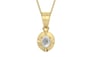 Ashtadhatu Ceylon White Sapphire Pendant Limited Quality (P11)