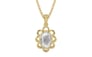 Ashtadhatu Ceylon White Sapphire Pendant Limited Quality (P3)