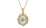 Ashtadhatu Ceylon White Sapphire Pendant Limited Quality (P5)