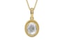 Ashtadhatu Ceylon White Sapphire Pendant Limited Quality (P7)