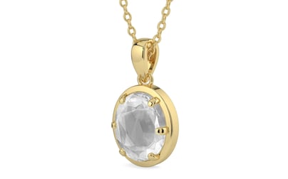 Ashtadhatu Ceylon White Sapphire Pendant Limited Quality (P8)