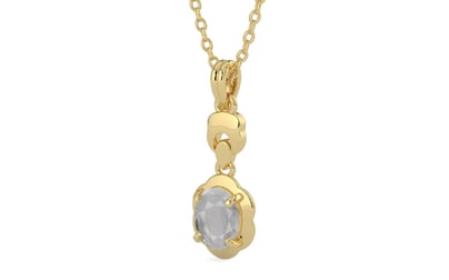 Ashtadhatu Ceylon White Sapphire Pendant Prime Quality (P6)