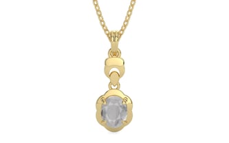 Ashtadhatu Ceylon White Sapphire Pendant Prime Quality (P6)