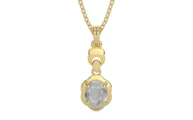 Ashtadhatu Ceylon White Sapphire Pendant Prime Quality (P6)