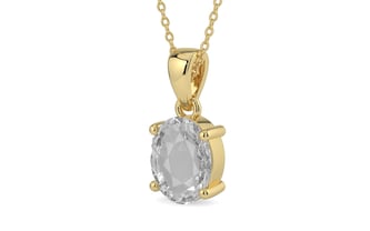 Ashtadhatu Ceylon White Sapphire Pendant Rare Quality (P10)