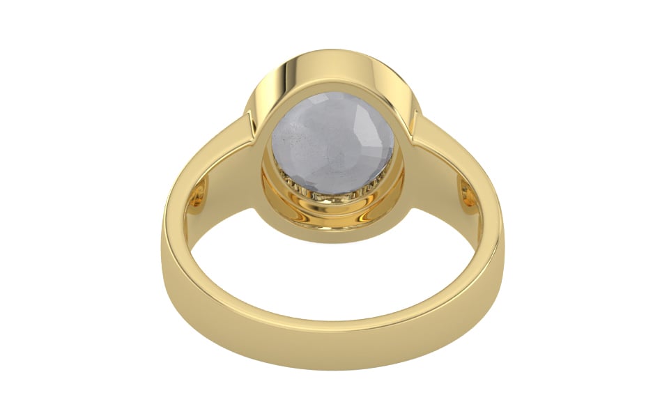 Ashtadhatu Ceylon White Sapphire Ring Fine Quality (R3)