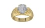 Ashtadhatu Ceylon White Sapphire Ring Fine Quality (R4)
