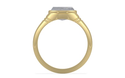 Ashtadhatu Ceylon White Sapphire Ring Fine Quality (R7)