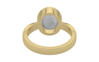 Ashtadhatu Ceylon White Sapphire Ring Fine Quality (R9)