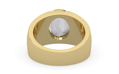 Ashtadhatu Ceylon White Sapphire Ring Limited Quality (R1)