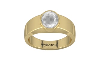 Ashtadhatu Ceylon White Sapphire Ring Limited Quality (R10)